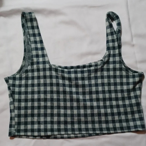 altar'd state checkered crop top - Picture 4 of 5